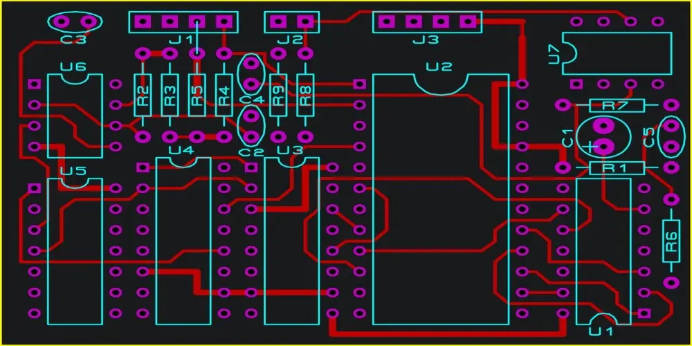 PCB trace layout design
