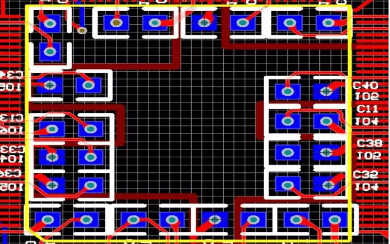 diseño de vías de pcb