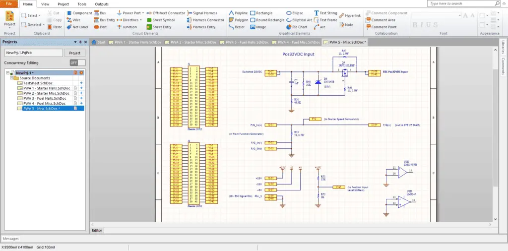 PCB netlist file